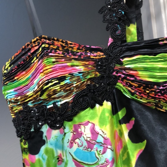 Multi color dress one shoulder by NW collections - Picture 5 of 5